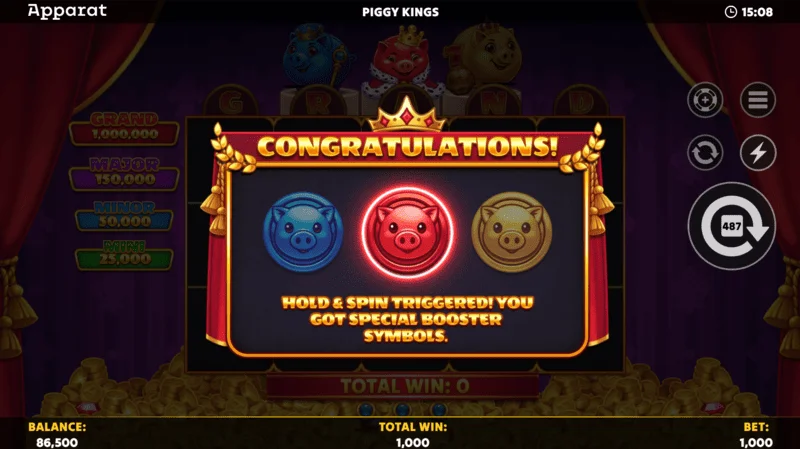 Piggy Kings - Crown ScatterによるFree Spins